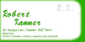robert kammer business card